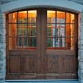 Porte principale en bois de teck Designs Double Dark Wcolor Barn Door